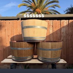 Half Wine Barrels 