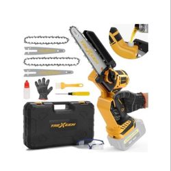 Mini Chainsaw for Dw Battery 20V MAX,8-Inch and 6-Inch 2-IN-1 Cordless Mini Chainsaw,Brushless Chain saw 20v for Wood Cutting, Tree Trimming 