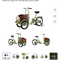 3 Wheels Kid Tricycle Bike Mini Cargo Bike