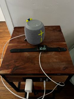 Bedside table with charging station