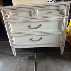 Vintage White  Dresser / night stand 
