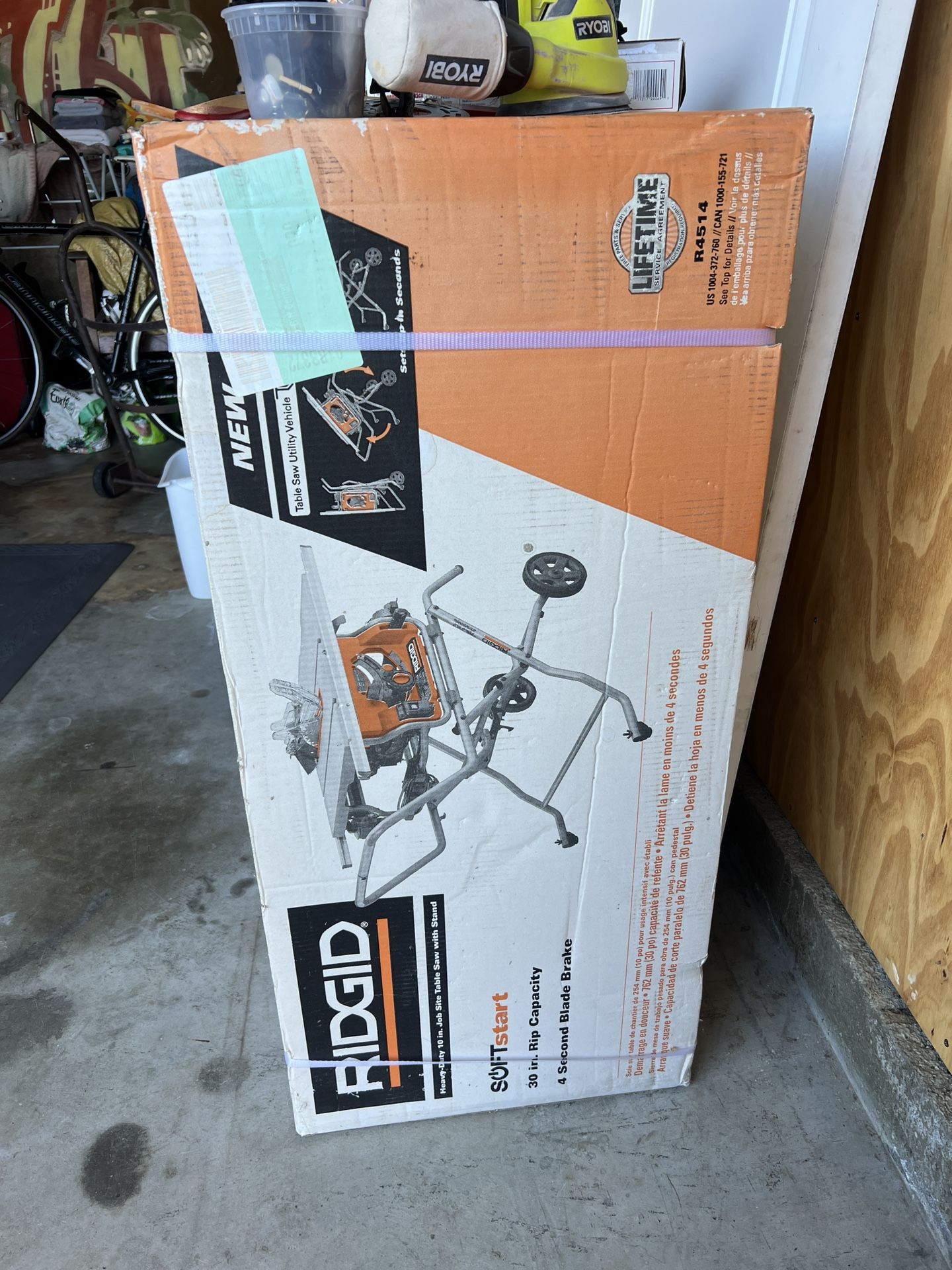 Table Saw (Rigid 15 Amp 10”) Unopened In Box