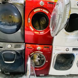 Samsung Red Washer And Dryer No Credit Needed