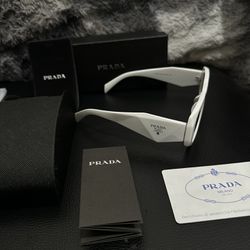 White Prada Sunglasses 