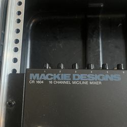 Vintage Mackie CR 1604 mixing board