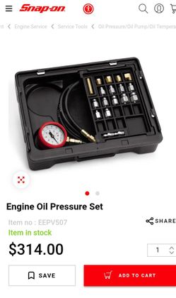 Engine Oil Pressure Set
