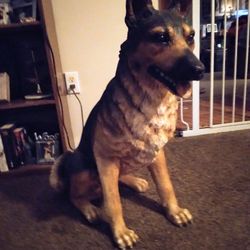 German Shepard Dog Statue