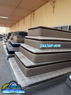 Serenity cal king mattress and Boxspring bed set new cama Colchon y tambor
