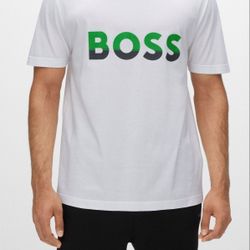 COTTON-JERSEY T-SHIRT WITH COLOR-BLOCKED LOGO PRINT

