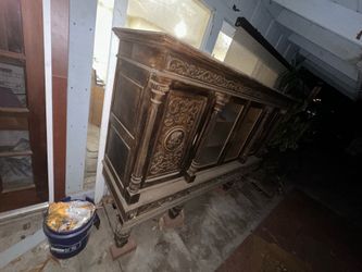 Large wooden buffet or sideboard