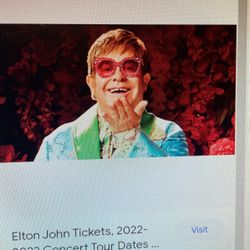 Elton John Saturday Dodger Stadium