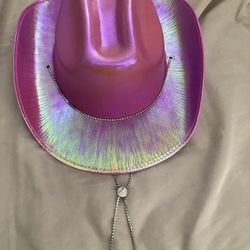 Pink Cowgirl Hat With  Rhinestones 