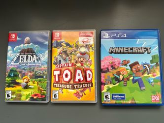Nintendo Switch & PS4 Games: Zelda, Captain Toad, Minecraft