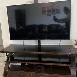 TV Stand With Samsung 65” TV