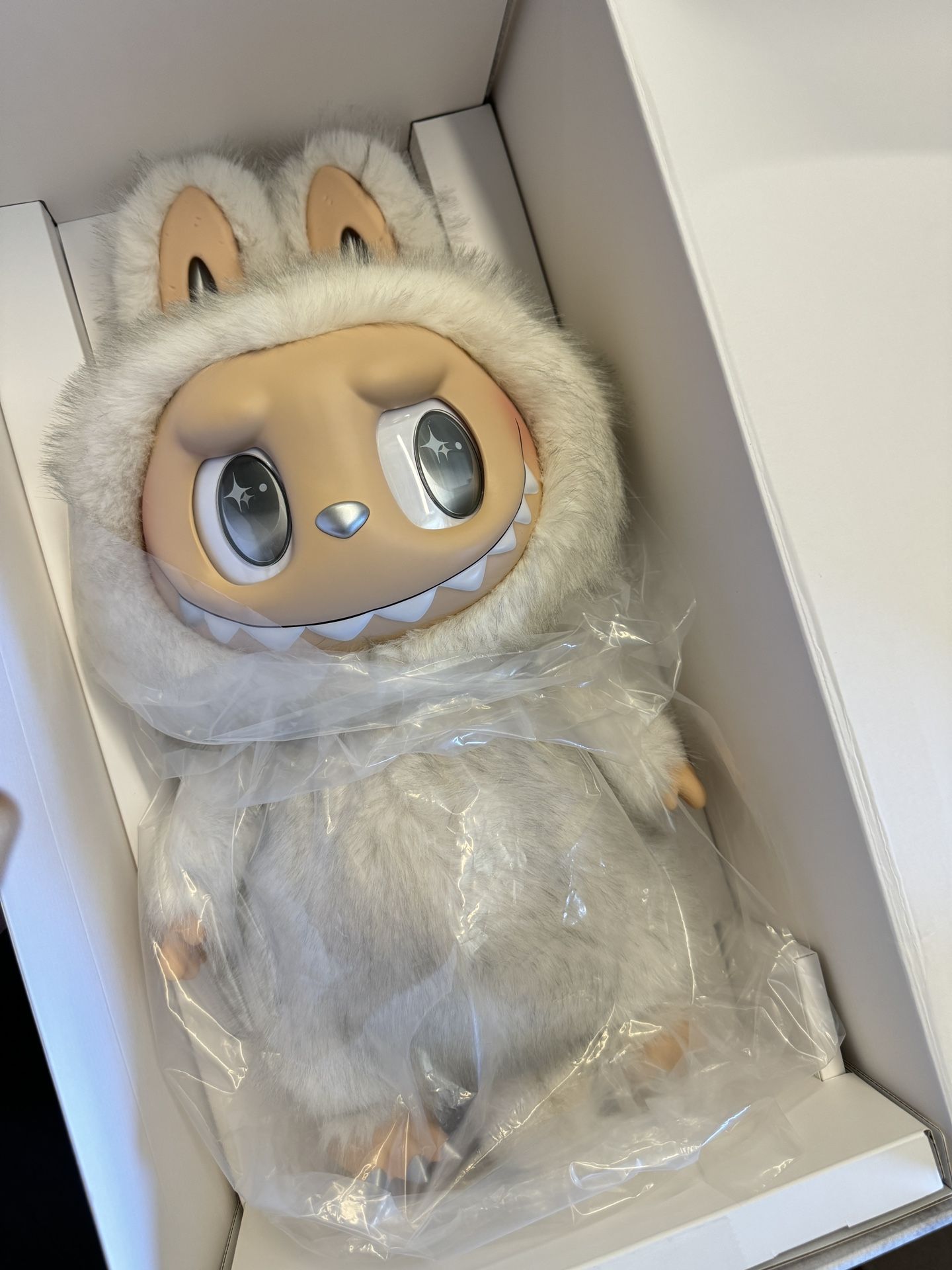 POP MART The Monster Labubu Zimomo Angel in Clouds Figure➕Tote Bag
