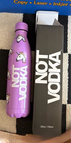 Not Vodka Unicorn Water Bottle 25oz