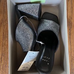 Size 5 A New Day Black And Silver Gem Heel