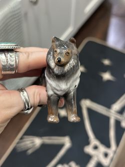 Vintage ceramic Japan Collie Figurine