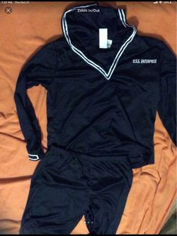 Men’s Navy USS Enerprise Costume Sz M/L