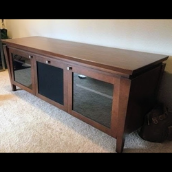 High-End 72” Media Console / TV Stand – Solid Birch