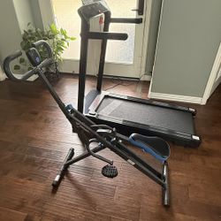 New Exercise Equipment - Portable Treadmill and Upright Exercise Bike