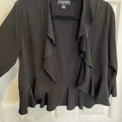 Black “Connected” Cardigan Size Large