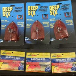 New Fishing Gear! Deep Six, Dancing Eggs, Corkies