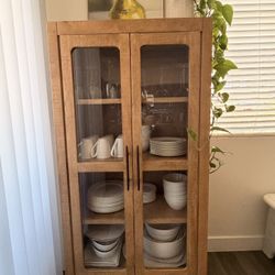 Natural Wood Cabinet
