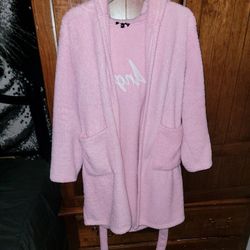 Shipping Only!  Women's Fluffy Pink Robe