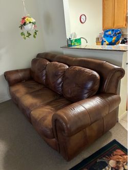 Full size sofa leather