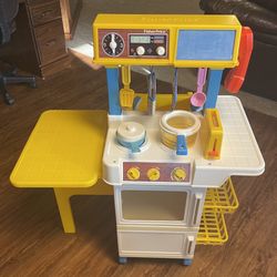 Vintage Fisher Price Kitchen With Accessories For Sale!! for Sale