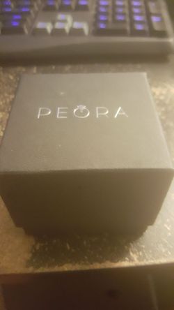 PEORA 14K White Gold Green Amethyst Diamond Ring