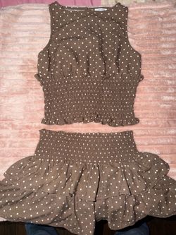 Two piece skirt set