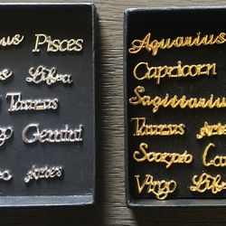 18K Gold & White Gold Zodiac Jewelry 