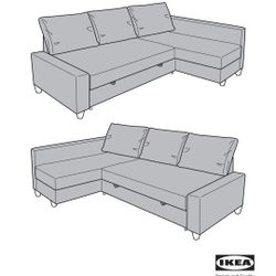 🚚 FREE DELIVERY 🚚 IKEA FRIEHTEN Sectional Couch With Reversible Storage Chaise