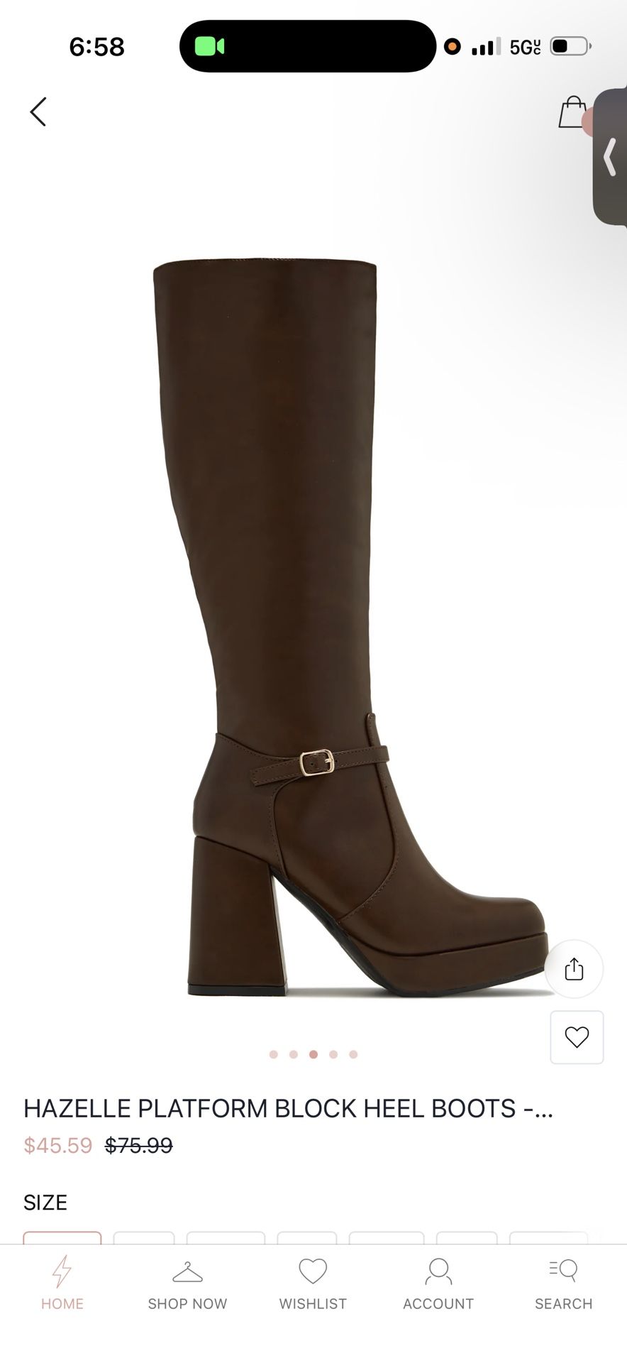 Top Moda Boots Size 7