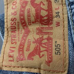 34/34 Levi’s Jeans 505s