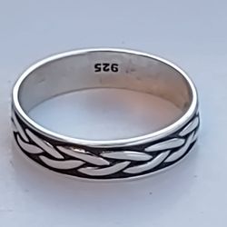 Sterling Silver Braided Ring 
