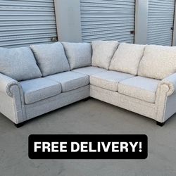 FREE DELIVERY || Macy’s L Chaise 2Pc Sectional