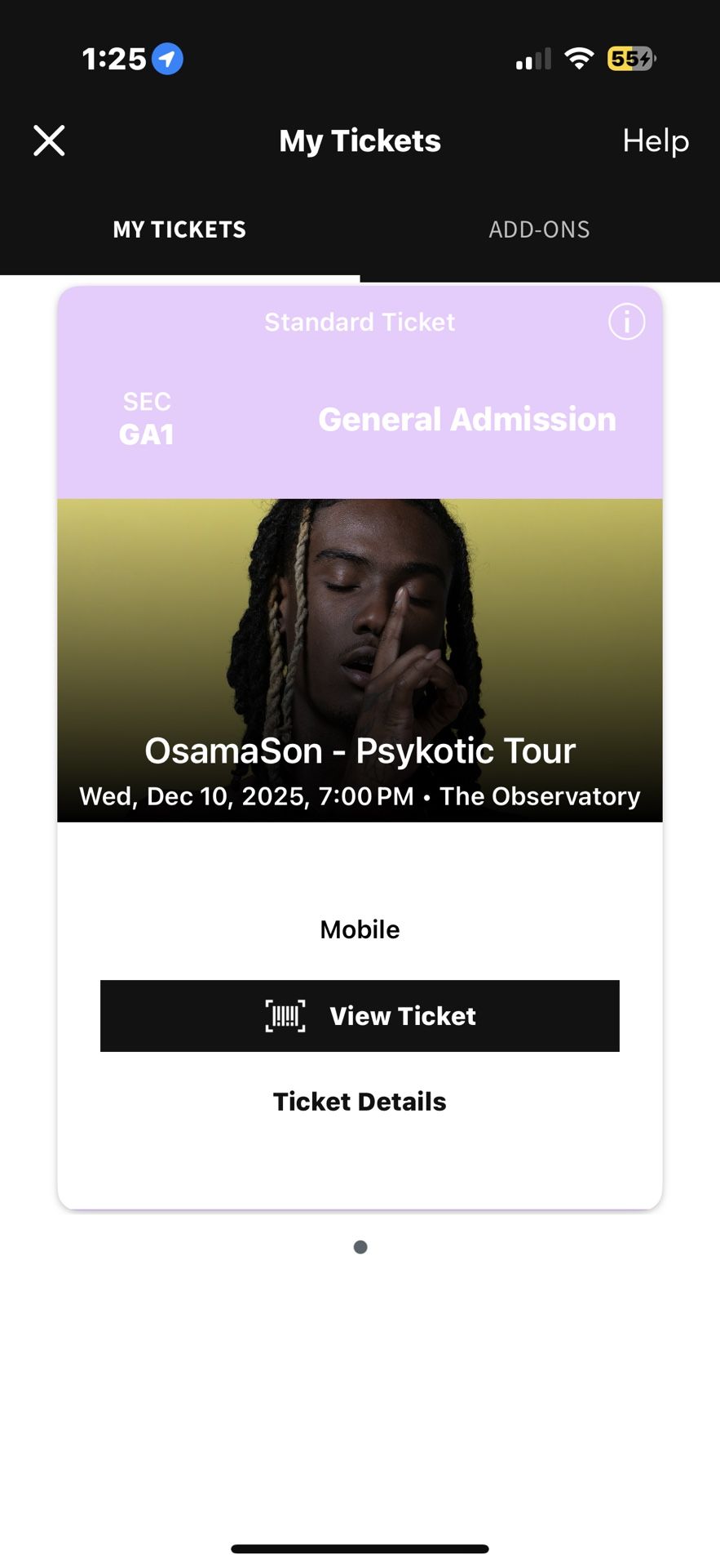 Osamason Pyskotic Tour — Santa Ana Observatory GA Ticket