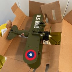 Stearman Bi-Plane bank.(US Mail) Limited Ed. diecast
