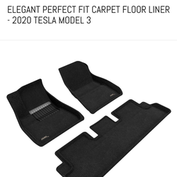 3dm all weather mats for Tesla model 3