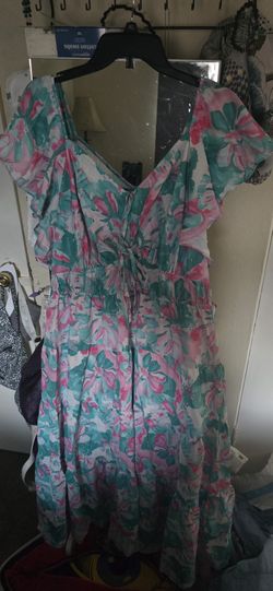 Grace Karin 2XL Floral Maxi Dress