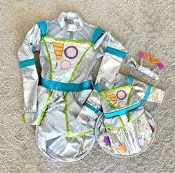 Mommy daughter robot family costume