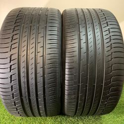 V61  315 35 22 111Y  Continental  PremiumContact 6 SSR  2 Used Tires 80% Life 