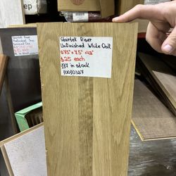Stairtek Unfinished White Oak Stair Riser 0.75" x 7.5" x 48"