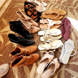 8 1/2 Womens shoes..boots..sandals 12