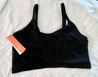 Colsie Black Textured Bralette