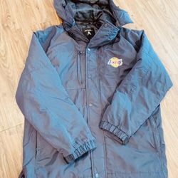 Mens Lakers Jacket XXL  With Detachable Hood