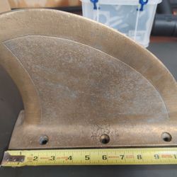 Boat Sailboat Ski Boat Tracking Fin Brass